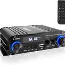 Romicta 2.1 Channel Stereo Audio Amplifier, 300Wx2+360W Home Audio Stereo Receiver Bluetooth 5.0 with USB/AUX, Remote, Bass Treble & Sub Control, for Active/Passive Subwoofer & Speaker