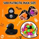 Junkin 25 Pcs Halloween Rubber Ducks Bulk Mini Rubber Ducks Small Duck in Bulk Gift for Halloweens Party Favors Toys (Halloween Duck)