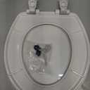 Bemis 730SLEC Slow Close Toilet Seat, Easy Clean Hinges and Durable Plastic Seat, Made in USA, Round, White