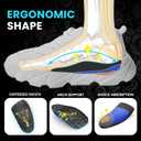 Plantar Fasciitis Inserts for Heel Pain - Welnove Heel Cups for Heel Pain Relief - Orthotic Shoe Inserts for Achilles Tendonitis - Men's 5-8, Women's 6-9