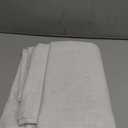 Nanspring White Cafe Curtains 54 Inch Length Set 2 Panel Kitchen Back Tab Pocket Drapes Semi Sheer Short Linen Textured Sheer White Curtain Modern Decor for Small Bathroom Window