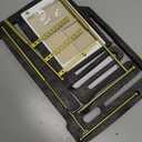 pickpiff Jewelry Organizer Holder Stand: 3 Tier Jewelry Storage Display for Necklace, Bracelet, Earring, Ring, White & Gold