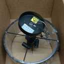 Crystal Black Ceiling Light, Modern Semi Flush Mount Ceiling Lighting Fixture, Round Hallway Lighting Fixtures Chandelier for Kitchen Entryway Bedroom Dining Room, 3-Light, 12.2 Inch