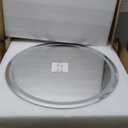 Keonjinn 26 Inch White Medicine Cabinets with Mirror for Bathroom, Round Farmhouse Medicine Cabinet, Circular Surface Mount Medicine Cabinet Only, White Metal Framed Medicine Cabinets with Mirror