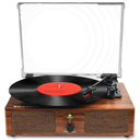 Vinyl Record Player Wireless Turntable with Builtin Speakers and USB BeltDriven Vintage Phonograph Record Player 3 Speed for Entertainment and Home Decoration