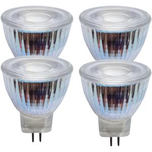 MR11 nimi spot Light gu5.3 Base 130V 120V 3W 3000K LED Bulb Replace 20w 35W Halogen Bulb (4pcs 110-130V 3000K Bulbs)
