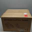 Under Desk Elliptical Machine, Electric Elliptical Leg Exerciser for Seniors with 12 Adjustable, Portable Quiet Elliptical Exercise Machine, Seated Pedal Exerciser with Remote Control (Orange)