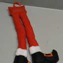 Opuweiy Car Christmas Elf Decoration, Hanging Santa Legs, Christmas Car Accessories (Red)