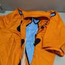 Hawaiian Bowling Shirts for Men Short Sleeve Printed Regular Fit Summer Beach Casual Button Down Aloha Shirts (3X-Large, Bowling Art Movie Orange)