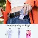 2pcs Mini Portable Folding Handheld Fans USB Rechargeable Personal Fan Neck Desktop 4-speed 3-in-1 Silent Handheld Mini Fan 6-15 hours battery life Suitable for summer travel Camping Outdoor Kids Gift