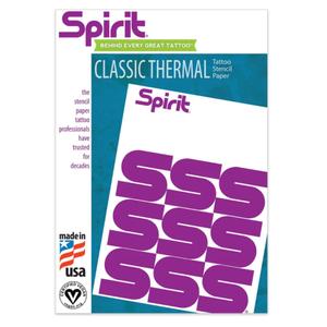 Spirit Classic Thermal Tattoo Transfer Paper 8.5" X 11" - 100 Sheets