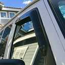Lightronic Extra Durable Clip-on In-Channel Auto Vent Window Visor, Fit 1992-2006 Ford E-series Econoline Vans E-150, E-250, E-350 & E-450 Super Duty, UV Protect Rain Guard Wind Deflector, Smoke, 2Pcs