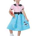 California Costumes Blue 50's Sock Hop Dress Girls Costume, Small