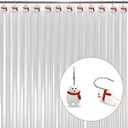 12 PCS Bear Shower Curtain Hooks Cute Shower Curtain Hook Bear Bathroom Decor White Shower Curtain Hooks for Bathroom Shower Curtain,Bedroom,Living Room Curtain