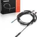 A-Premium 186 Inch Door Latch Release Cable Compatible with Honda Accord 2013 2014 2015 2016 2017, Fuel Filler Door and Trunk Lid