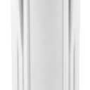 Hydronix HX-HF2-10WHWH38 10 inch Housing with Flat Cap for RO & Filtration Systems, 3/8 inch Ports, White