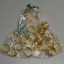 Gold Napkin Rings - 24 PCS Metal Napkin Rings(Twisted Wire) Napkin Holders Buckles for Family Dinner, Wedding, Party,Table Decorations