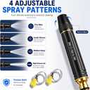 2 x Heavy Duty Adjustable Garden Hose Nozzle, High Pressure Jet Spray, Metal Sprayer for Car Wash, Lawn, Patio Cleaning, Leak-Proof Design