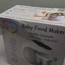 EVLA'S Baby Food Maker, Steamer, Blender, Baby Food Processor for Healthy Homemade Baby Food in Minutes, Touch Screen with 6 Reusable Food Pouches, Baby Registry Essential, White