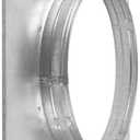 HVAC OV 8" Inch Dryer Vent Wall and Ceiling Plate Hole Cover - Duct Connector Flange - 8' Inch Galvanized Steel Adapter for Air Ventilation Systems - Cooling, and HVAC Applications