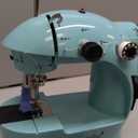 Magicfly Mini Sewing Machine with Extension Table, Dual Speed Portable Sewing Machine for Beginners with Light, Sewing Kit for Household Use, Blue