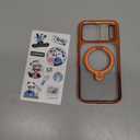 CASEKOO Cosmic Orange Glossy for iPhone 17 Pro Max Case [360 Spin Magnetic Stand][Fit for MagSafe][17FT Military Protection] Slim Hand-Polished Frame Titanium Alloy Sturdy Stand 6.9", Cosmic Orange