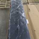 DNYN Full Size Upholstered Lift Up Storage Bed with Stylish Headboard & PU Fabric & Buttons Tufted & USB Ports & 360Surround LED Design,Wooden Platform Bedframe w/Hydraulic System, Black