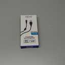 6 Foot Braided Nylon Micro Black Chrome USB Charge/Sync Cable