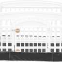 Dog Playpen Bottom Pad Fits for 36 Inch 4 Panels Exercise Pet Playpen, Dog Crate Pad Puppy Playpen Pad, Hoop and Loop Design (Note: Playpen Not Included). -Pure Black