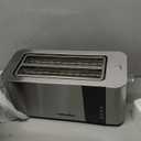 Mueller UltraToast Full Stainless Steel Toaster 4 Slice, Long Extra-Wide Slots for Bagels and Waffles, 6 Browning Levels, LED Display, Cancel/Defrost/Reheat Functions & Removable Tray, Kitchen Gadgets