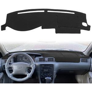 Yiz Dash Cover Mat Custom Fit for Toyota Camry Dashboard Cover Pad Carpet J236 (Black)