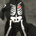 LENSOUS Baby Boy's Skeleton Halloween Costume Long Sleeve Hoodie (12-18 Months, Black01)