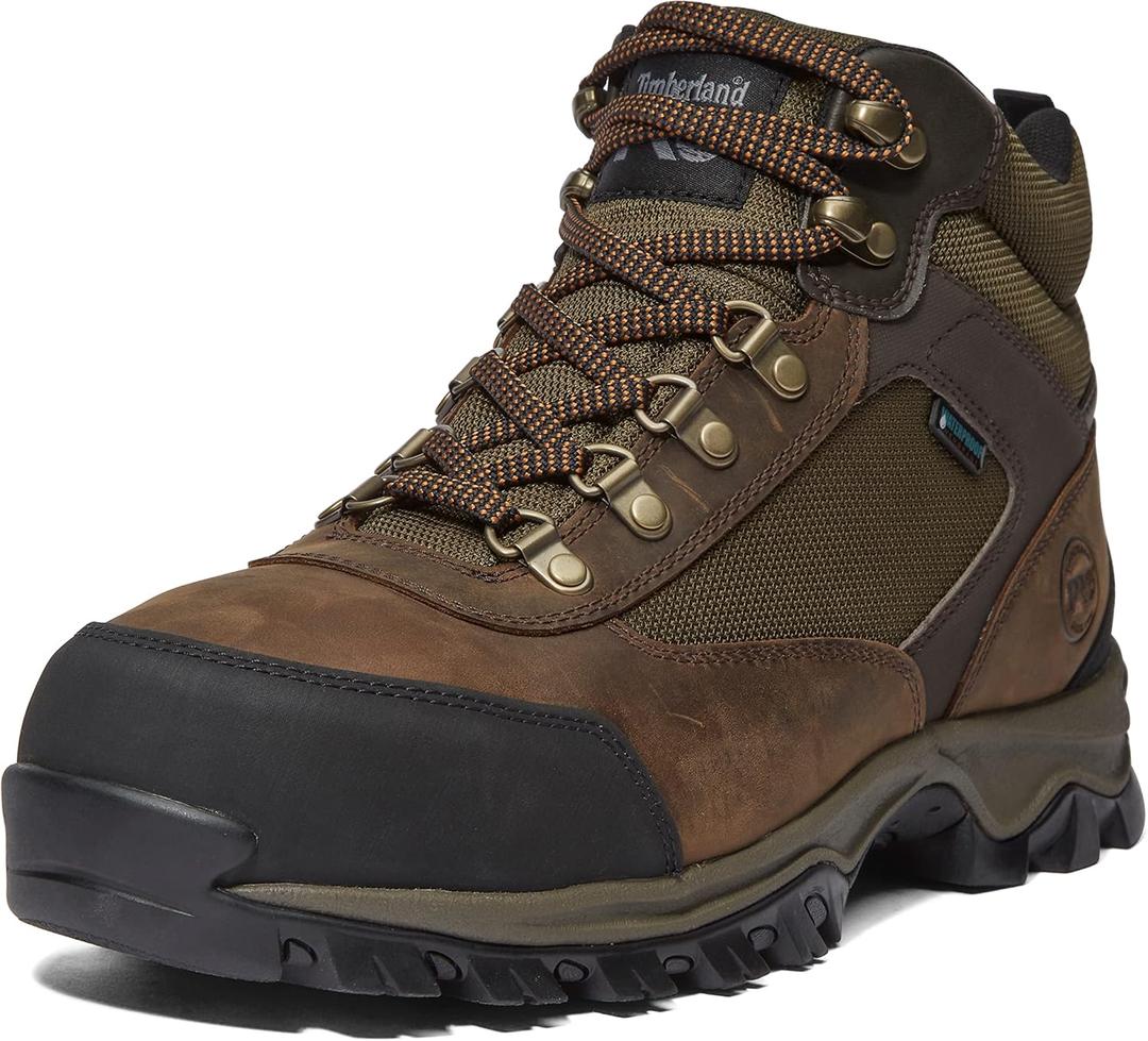 Timberland PRO mens Keele Ridge Steel Safety Toe Waterproof Industrial Hiking (Brown)