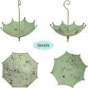 Vintage Metal Umbrella Hanging Planter Rustic Distressed Plant Holder Farmhouse Flower Pot for Indoor Outdoor Garden, Patio, Porch & Window Sill Decor (Umbrella)