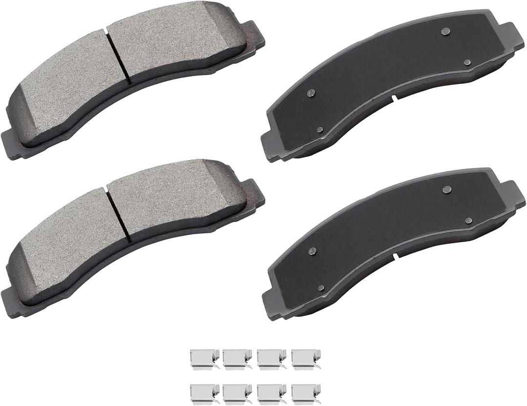 cciyu D1414 Front Ceramic Brake Pads Kit 4pcs fit For 2010-2019 For Ford Expedition,2010-2019 For Ford For F-150,2010-2018 For Lincoln Navigator