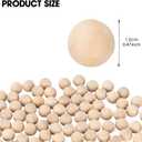 1/2 inch Wooden Balls, 300PCS Unfinished Round Wood Balls, 12mm Small Natural Wooden Balls for Crafts and DIY Decorative Projects