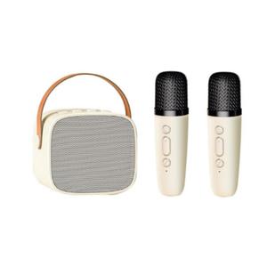 Karaoke Machine for Kids, Karaoke Gifts for Girls Ages 4, 5, 6, 7, 8, 9, 10, 12 +Year Old Birthday Party, 4-12 Years Old Christmas Toys Gift for Girls (Beige 2 Mics)