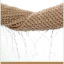 Color&Geometry Rubber Backed Waffle Bath Mat 60x24, Non Slip Machine Washable Bathroom Rugs, Soft Absorbent Chenille Boho Carpet for Bathroom Floor, Tub and Shower, Beige
