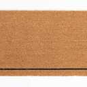 Fab Habitat Modern Non Slip Doormat - Durable, Thin - Natural Coir & Rubber - Entryway, Double Door, Porch, Patio - Home View Natural (18" x 60" Non-Slip)