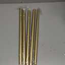 TONIAL Curtain Rods for Windows 48 to 84 Inch(4 to 7 ft), Telescoping Splicing 3/4 Single Rods 32 to 86 Inch Decorative Drapery Rod with Translucent Diamond Finial, Luxury Gold