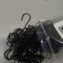 120Pcs Small S Hook 1 Inch, Ornament Storage S Shaped Hooks Bulk for Hanging Jewelry Chain Small Kitchenware Potted Plants, Black