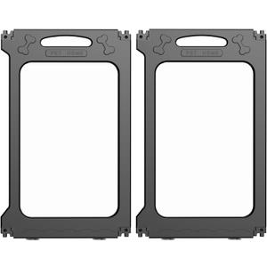 Clear Dog Playpen Expansion Panels 2 Pack, Height 24 inch, Black