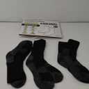 COZIA Merino Wool Socks for Men and Women Warm thermal Boot Hiking Socks 3 Pairs (Medium-Large, A52-black (3 Pairs))