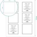 2 x MaxGear 3" x 3" Square Labels, for Inkjet or Laser Printer, Matte White Printable Sticker Paper Labels Sheets, Strong Adhesive, Dries Quickly, Holds Ink Well, 180 Pcs