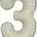 16 inch Cream Letter A to Z Alphabet Number 0-9 Foil Balloons Letter Birthday Party Wedding Decoration event & party supplies birthday balloons (16 inch Cream 3)