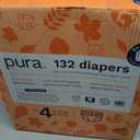 Pura Sensitive Skin Baby Diapers | Size 4 (18-31 lbs) | Hypoallergenic, Totally Chlorine Free, Fragrance Free, Up to 12-Hour Leak Protection | 6 Packs of 22 (132 Diapers)