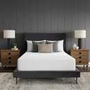 Sealy Luxury 100% Cotton Soft Top Layer, High Loft Comfort EternaLoft Fiberfill, Durable Stretch Corners Mattresses 18 Inches Deep Machine Washable Fitted Mattress Pad, Queen Size, White