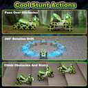 Remote Control Car, 8WD Bionic Mantis Toys with 360 Rotating Rc Drift Car | 2.4GHz RC Cars with Cool LED Lights, Music & Spray | Ideal Birthday Toys for Ages 8-13 Boys Girls (Green)