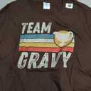 Retro Gravy Lovers Team Team Gravy Funny Thanksgiving Dinner T-Shirt Size L
