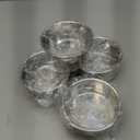 E-far 4 Inch Small Cake Pan Set of 4, Stainless Steel Mini Round Smash Cake Baking Pans, Non-Toxic & Healthy, Mirror Finish & Dishwasher Safe